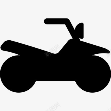 摩托车运动型轮廓运输多运动图标图标