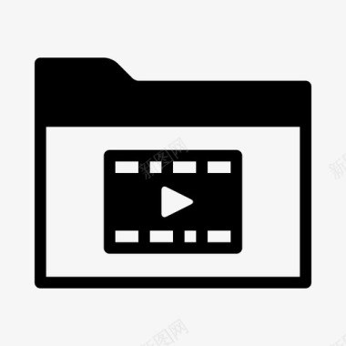 视频文件夹收藏编辑图标图标