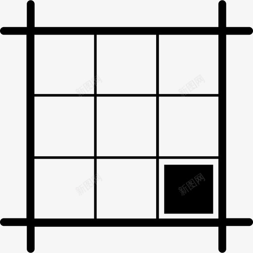 东南区域有黑色方块的广场布局界面图标svg_新图网 https://ixintu.com 东南区域有黑色方块的广场布局 图标 界面