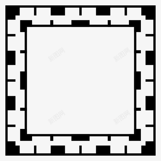 相框正方形视线图标svg_新图网 https://ixintu.com 内部 几何 框架 正方形 照片 相框 编辑 装饰 视图 视线 轮廓