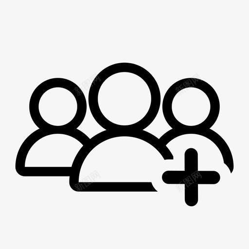 添加团队添加组图标svg_新图网 https://ixintu.com 人员 团队工作 添加 添加团队 社交 组 项目