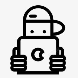 孩子游戏机男孩有平板电脑阅读游戏图标高清图片