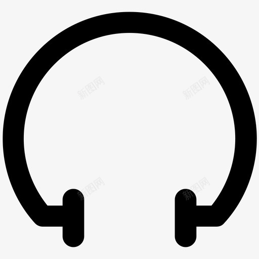 耳机安静噪音图标svg_新图网 https://ixintu.com 免提 听 噪音 安静 搜索引擎优化和营销大胆的实线图标 放松 耳塞 耳机 音乐 麦克风