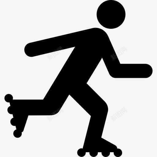 滑板鞋廓形运动型多运动型图标svg_新图网 https://ixintu.com 多运动型 滑板鞋廓形 运动型