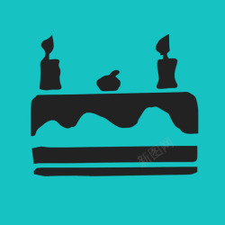 快乐日记蛋糕蛋糕和蜡烛hbd图标高清图片