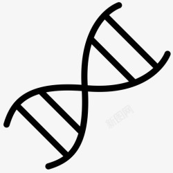 基因DNA和显微镜dna显微镜医学图标高清图片