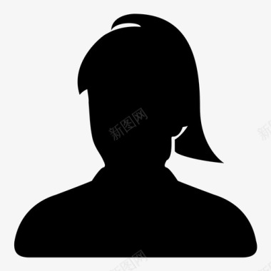 女人性格脸图标图标