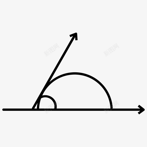 角度线段射线图标svg_新图网 https://ixintu.com 半径 圆 射线 少 度 形状 方向 直线 科研 线段 角度