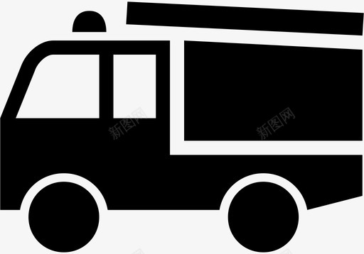 卡车货车轮胎图标图标