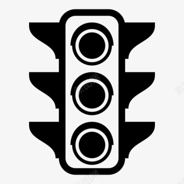 红绿灯停车灯道路交通图标图标