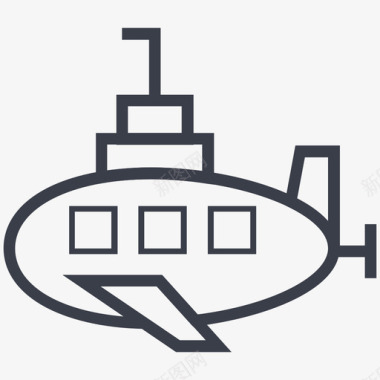 潜艇交通图标图标