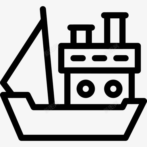 船邮轮经济图标svg_新图网 https://ixintu.com 旅行 水 经济 航海 船 蒸汽 贸易 运输 运输和旅行 邮轮
