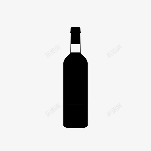 酒瓶标签葡萄酒图标svg_新图网 https://ixintu.com 葡萄酒 酒瓶标签
