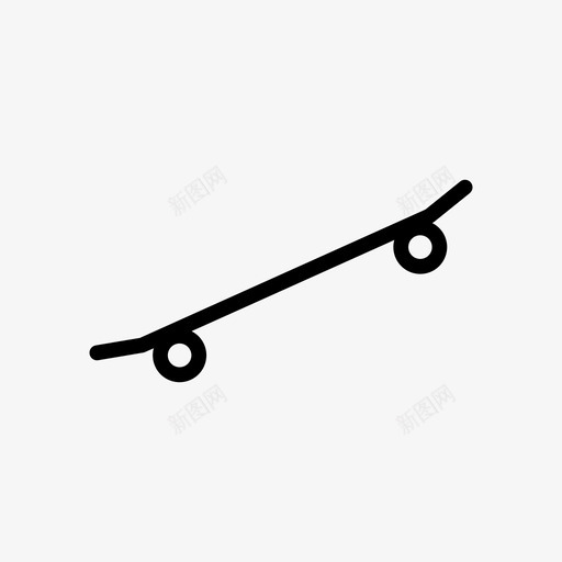滑板青少年运动图标svg_新图网 https://ixintu.com 健身 各种 娱乐 滑冰 滑板 轮子 运动 青少年 骑乘