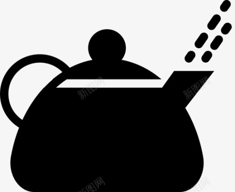 茶壶电子商务美食图标图标