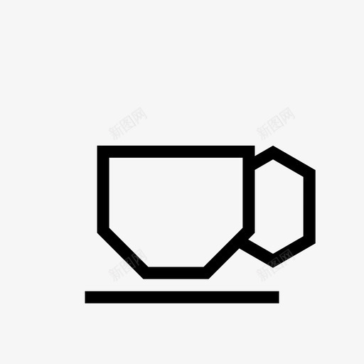 茶杯物品杯子图标svg_新图网 https://ixintu.com 巧克力 材料 杯子 物品 茶杯 角饮料 陶器 饮料