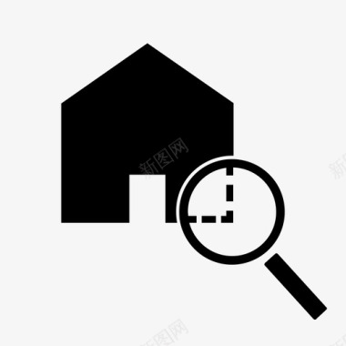 房屋检查建筑门图标图标