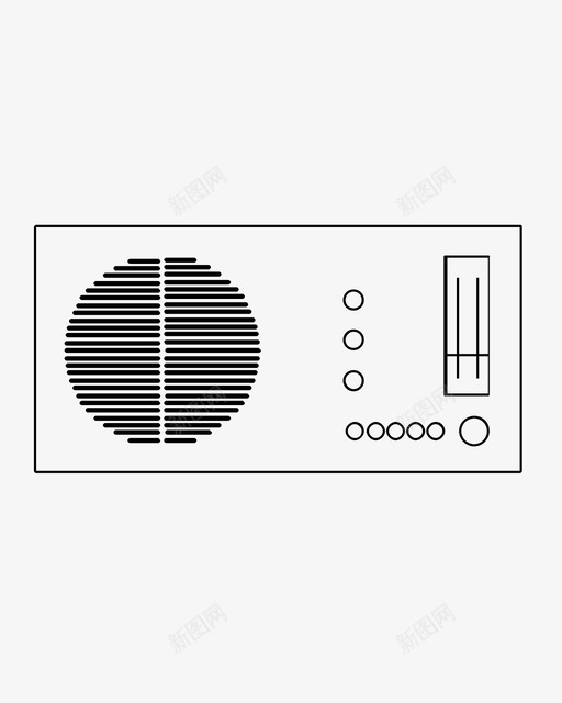 立体声技术存储图标svg_新图网 https://ixintu.com 声音 存储 技术 收音机 放大镜 立体声 视觉 设计图标 透镜 音乐系统 高保真系统