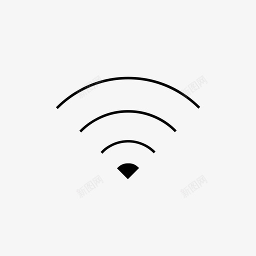 wifi连接热点图标svg_新图网 https://ixintu.com lte wifi 互联网 信号 无线 热点 网络 连接