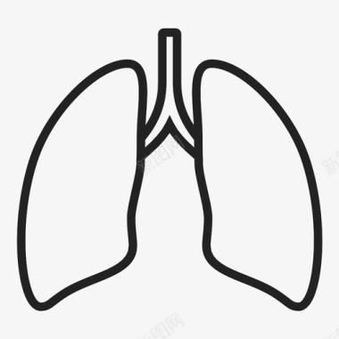 肺氧气器官图标图标