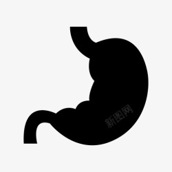 胃部健康胃肠气图标高清图片