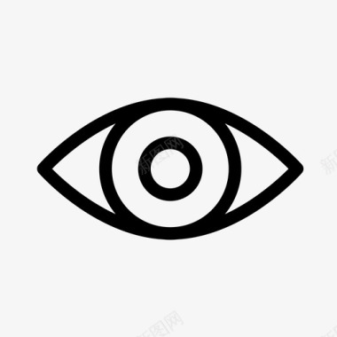 眼睛眼球人图标图标