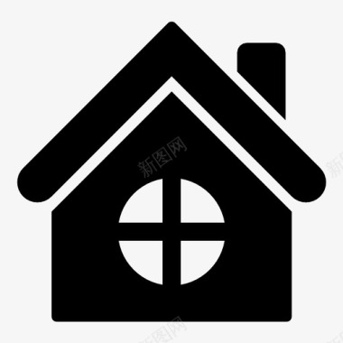 房子小房子房地产图标图标
