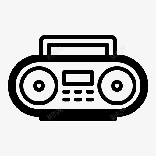 立体声采购员作品图标svg_新图网 https://ixintu.com boombox ghettoblaster jambox 作品 分析 客户 民族自豪感 立体声 采购员 音乐