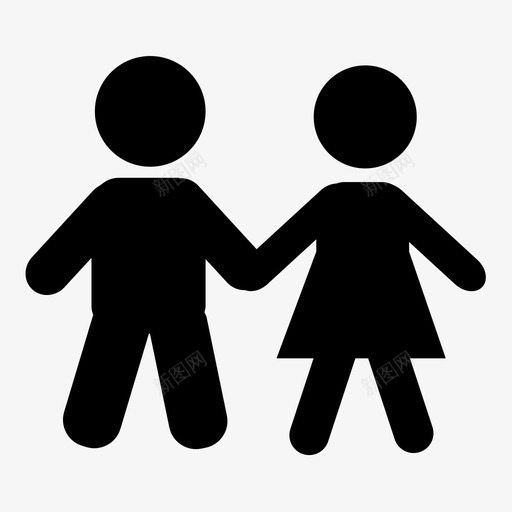儿童签名图标svg_新图网 https://ixintu.com 儿童签名