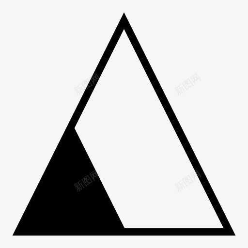 双三角形三边两个图标svg_新图网 https://ixintu.com pic 三边 两个 几何图形 危险 双三角形 尖的 嵌套 箭头 连接