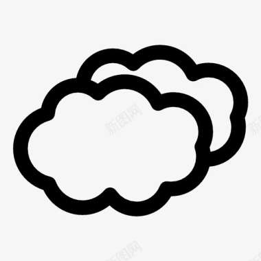 云天气预报水图标图标