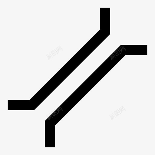 桥梁水收费图标svg_新图网 https://ixintu.com 交叉口 地图 悬挂 收费 桥梁 水 沟壑 河流 符号 道路