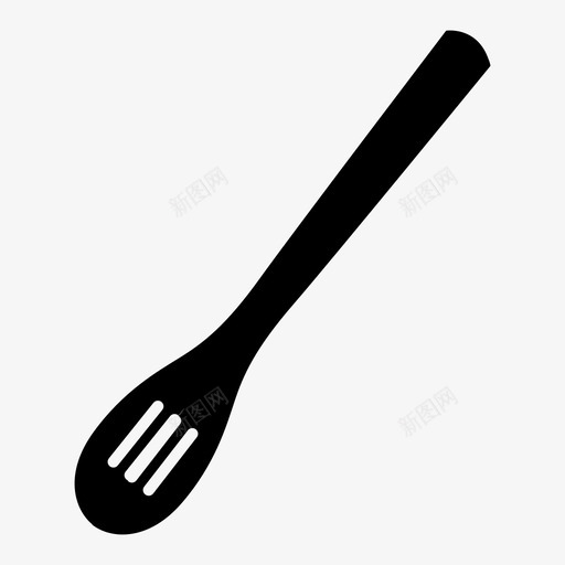 木勺器具搅拌图标svg_新图网 https://ixintu.com 厨房 器具 家居 搅拌 改进 木勺 烘焙 烹饪