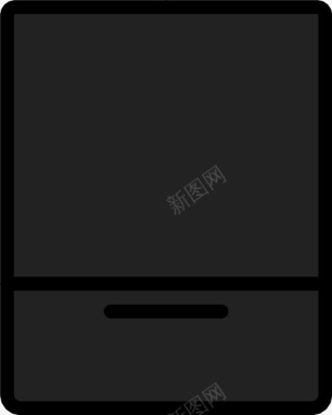 双门冰箱图标图标
