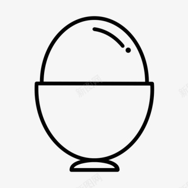煮鸡蛋蛋壳蛋白质图标图标