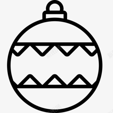 圣诞饰品冬季圣诞树图标图标
