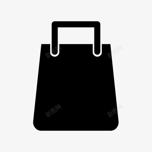 购物袋购物者销售图标svg_新图网 https://ixintu.com 把手 电子商务 直立式 行李袋 购物者 购物袋 钱包 销售