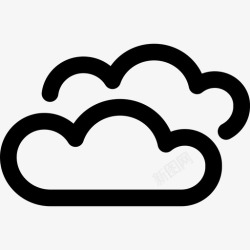 天气的标志多云云蓬松图标高清图片