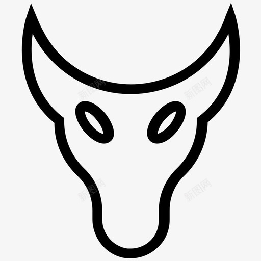 白羊座符号十二宫线图标svg_新图网 https://ixintu.com 十二宫线图标 白羊座符号