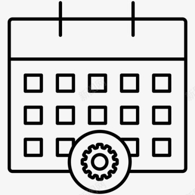 日历设置系统移动图标图标