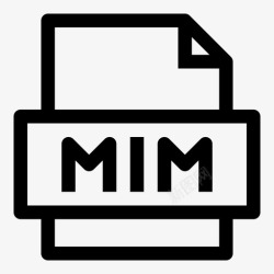 互联网用途mim文件多用途互联网邮件信息文件技术图标高清图片