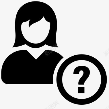 女用户个人资料人图标图标