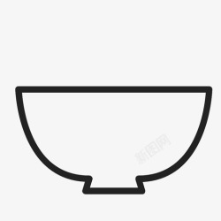 盛汤碗容器盘子图标高清图片