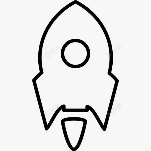 火箭舰变型小白圈轮廓运输多行程图标svg_新图网 https://ixintu.com 多行程 火箭舰变型小白圈轮廓 运输