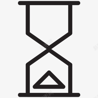 沙漏搜索引擎优化和营销图标图标