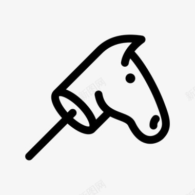 马玩具针尖放大镜图标图标