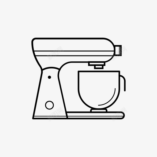 立式搅拌机糕点厨房辅助设备图标svg_新图网 https://ixintu.com 厨房辅助设备 器具 搅拌机 烹饪工具 烹饪用具 用具 立式搅拌机 糕点