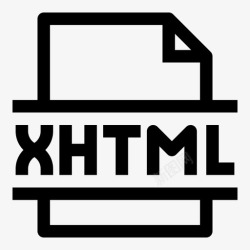 XHTML扩展xhtml文件文档xml图标高清图片