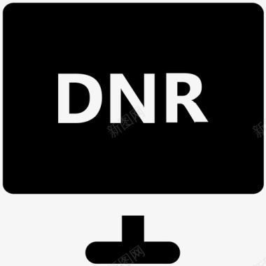 dnr安全粗体图标图标