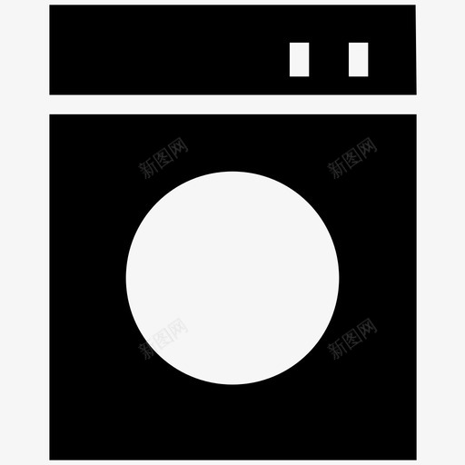 洗衣机电子产品固态图标svg_新图网 https://ixintu.com 洗衣机 电子产品固态图标